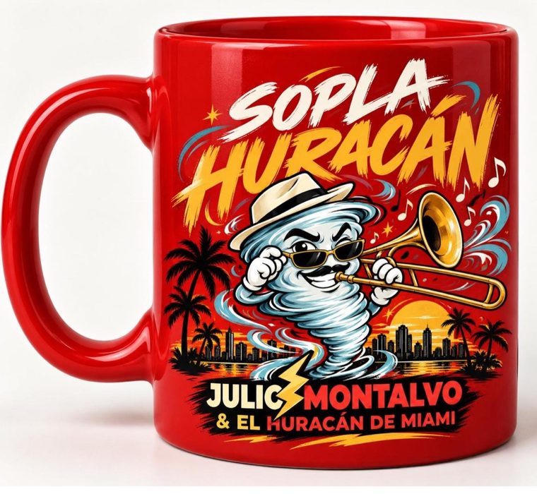 “Sopla Huracán” mug, red